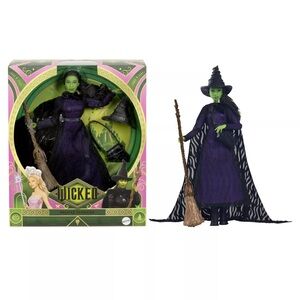 Collectible Wicked Barbie Deluxe Elphaba Doll Mattel URL MISPRINT BOX ERROR‎